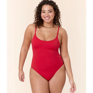 ANDIE SWIM Amalfi Classic One Piece Swimsuit XXL US 18 Cherry Red Flat NWT